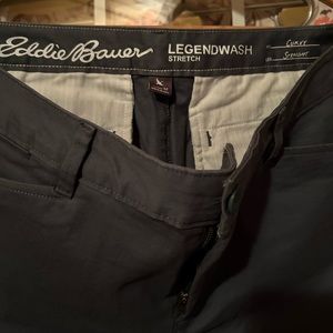 Eddie Bauer Stretch Legend Wash Pants - Curvy Fit, Evergreen, Size 12